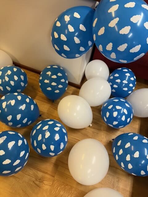 Balloons on the floor